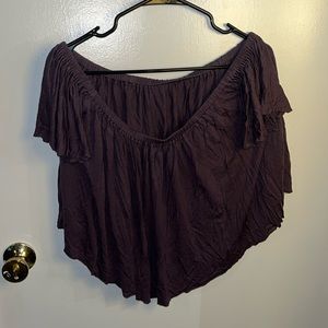 Purple off the shoulder top